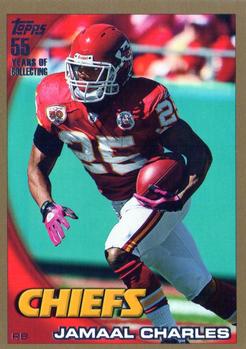 2010 Topps - Gold #199 Jamaal Charles Front