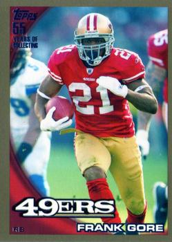 2010 Topps - Gold #257 Frank Gore Front