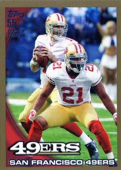 2010 Topps - Gold #332 San Francisco 49ers Front