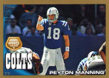 2010 Topps - Gold #341 Peyton Manning Front