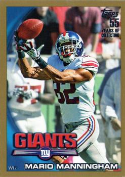 2010 Topps - Gold #39 Mario Manningham Front