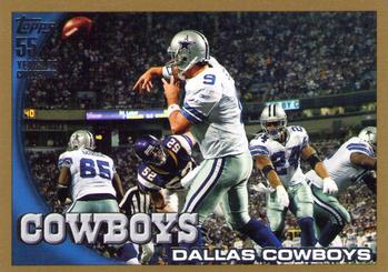 2010 Topps - Gold #419 Dallas Cowboys Front