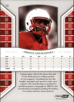 2011 Press Pass Legends #56 Prince Amukamara Back