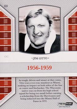 2011 Press Pass Legends #80 Jim Otto Back