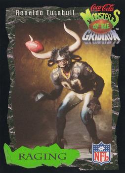 1994 Coca-Cola Monsters of the Gridiron #21 Renaldo Turnbull Front