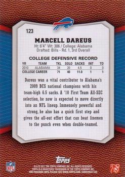 2011 Topps Rising Rookies #123 Marcell Dareus Back