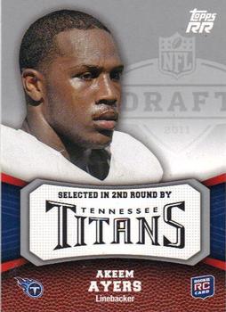 2011 Topps Rising Rookies #124 Akeem Ayers Front