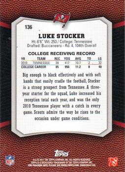 2011 Topps Rising Rookies #136 Luke Stocker Back