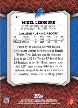 2011 Topps Rising Rookies #170 Mikel Leshoure Back