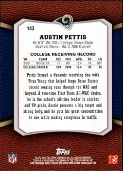 2011 Topps Rising Rookies #143 Austin Pettis Back
