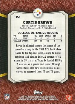 2011 Topps Rising Rookies #152 Curtis Brown Back