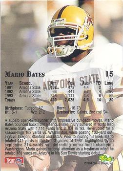 1994 Classic NFL Draft - Gold #15 Mario Bates Back