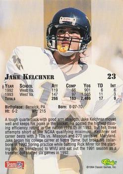 1994 Classic NFL Draft - Gold #23 Jake Kelchner Back