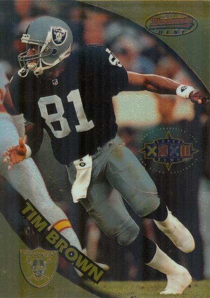 1997-98 Bowman's Best Super Bowl Jumbos #5 Tim Brown Front