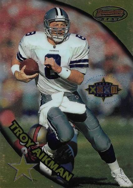 1997-98 Bowman's Best Super Bowl Jumbos #7 Troy Aikman Front