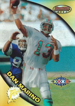 1997-98 Bowman's Best Super Bowl Jumbos - Refractors #9 Dan Marino Front