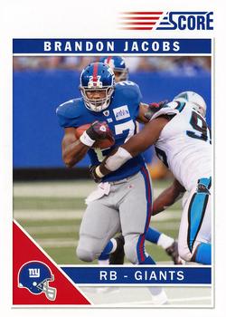 2011 Score #189 Brandon Jacobs Front
