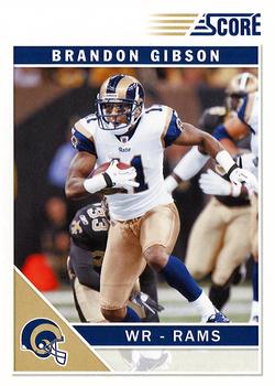 2011 Score #264 Brandon Gibson Front