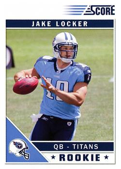 2011 Score #343 Jake Locker Front