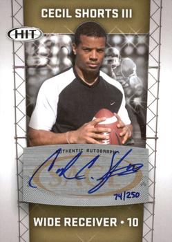 2011 SAGE HIT - Autographs Gold #69 Cecil Shorts III Front