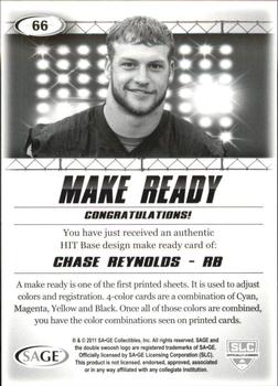 2011 SAGE HIT - Make Ready Black #66 Chase Reynolds Back
