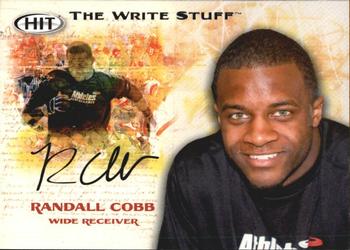 2011 SAGE HIT - Write Stuff #WS2 Randall Cobb Front
