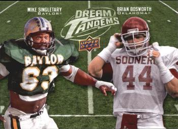 2011 Upper Deck - Dream Tandems #DT-13 Brian Bosworth / Mike Singletary Front