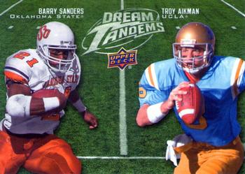2011 Upper Deck - Dream Tandems #DT-16 Barry Sanders / Troy Aikman Front