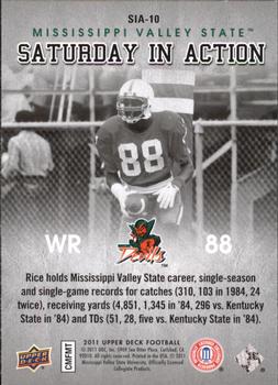 2011 Upper Deck - Saturday in Action #SIA-10 Jerry Rice Back