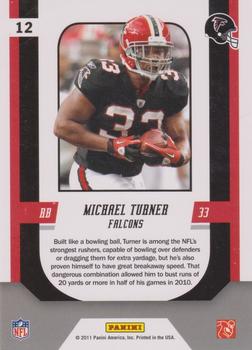 2011 Score - Complete Players #12 Michael Turner Back