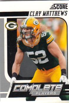 2011 Score - Complete Players #2 Clay Matthews Front