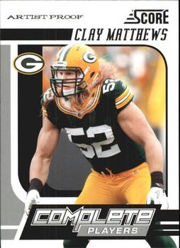 2011 Score - Complete Players Artist's Proof #2 Clay Matthews Front