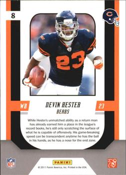 2011 Score - Complete Players Glossy #8 Devin Hester Back