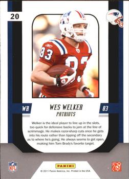 2011 Score - Complete Players Glossy #20 Wes Welker Back