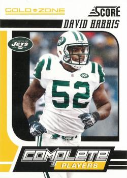 2011 Score - Complete Players Gold Zone #5 David Harris Front