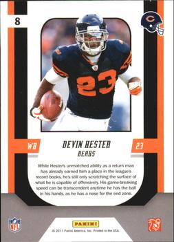 2011 Score - Complete Players Gold Zone #8 Devin Hester Back