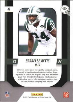2011 Score - Complete Players Red Zone #4 Darrelle Revis Back
