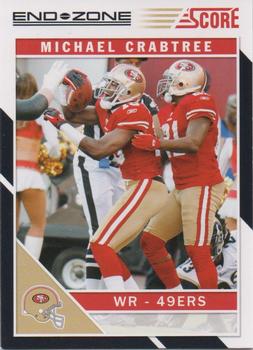 2011 Score - End Zone #250 Michael Crabtree Front