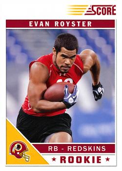 2011 Score - Glossy #335 Evan Royster Front