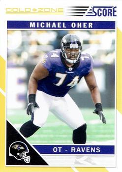 2011 Score - Gold Zone #25 Michael Oher Front