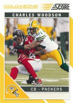 2011 Score - Gold Zone #104 Charles Woodson Front