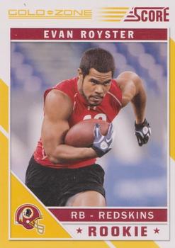 2011 Score - Gold Zone #335 Evan Royster Front