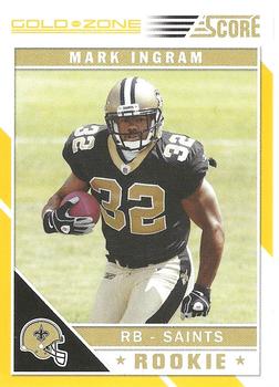 2011 Score - Gold Zone #361 Mark Ingram Front