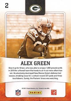 2011 Score - Hot Rookies #2 Alex Green Back