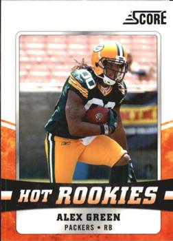 2011 Score - Hot Rookies Glossy #2 Alex Green Front