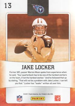 2011 Score - Hot Rookies Glossy #13 Jake Locker Back
