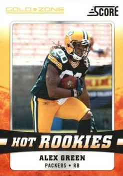 2011 Score - Hot Rookies Gold Zone #2 Alex Green Front