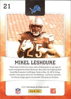 2011 Score - Hot Rookies Gold Zone #21 Mikel LeShoure Back
