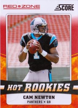 2011 Score - Hot Rookies Red Zone #6 Cam Newton Front