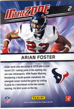 2011 Score - In the Zone #2 Arian Foster Back